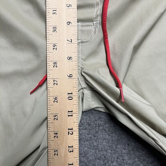 Roxy Quiksilver Nylon Pants Women's Size 11 Khaki Beige Stretch - Picture 5 of 6
